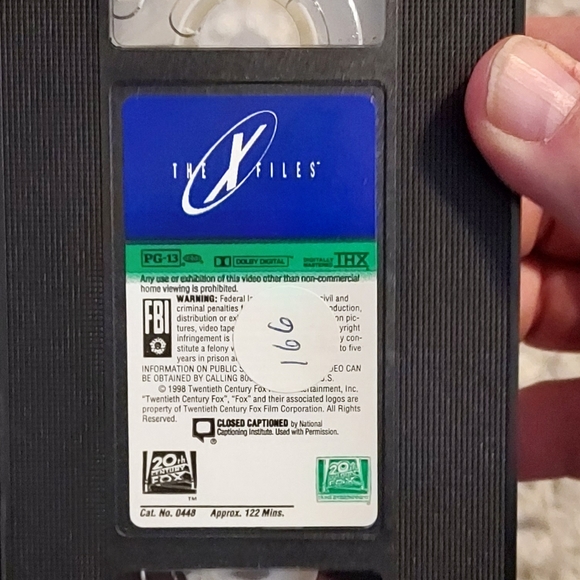 The X Flies Movie VHS - Picture 8 of 8